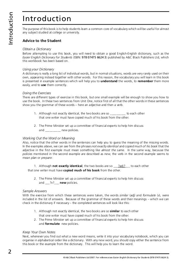 research unit vocabulary english 11b