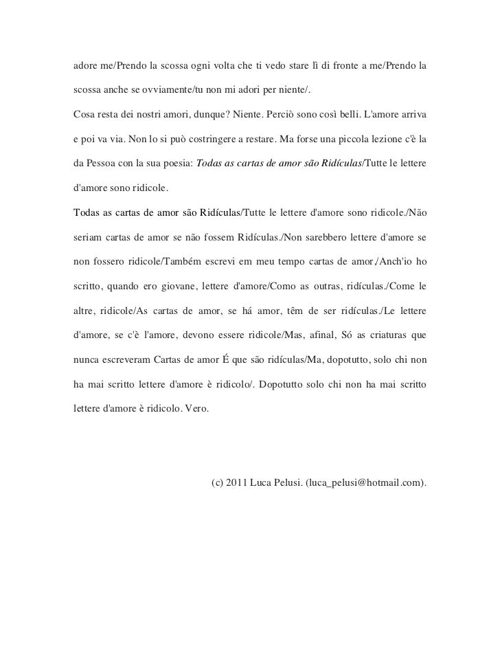 Che Cosa Resta Dei Nostri Amori Luca Pelusi Piccolo Saggio Sulle