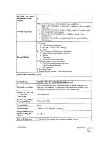 Ched cmo 2018 2019 bsme curriculum and syllabus | PDF