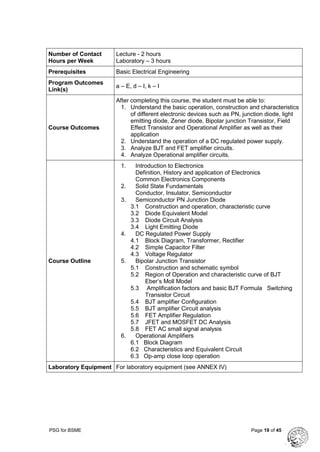 Ched cmo 2018 2019 bsme curriculum and syllabus | PDF