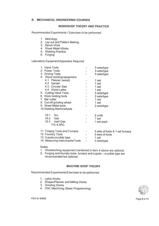 Ched cmo 2018 2019 bsme curriculum and syllabus | PDF