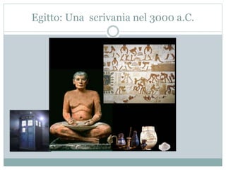 Egitto: Una scrivania nel 3000 a.C.
 