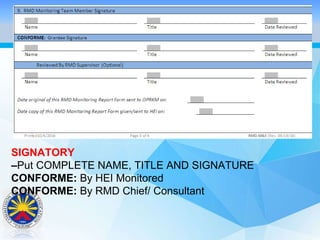 Guidance on M&E | PPTX