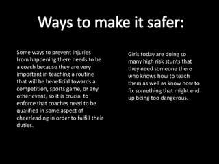 Cheerleading Safety