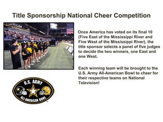 Cheerleading Competition TITLE SPONSORSHIP | PPT | American Football ...