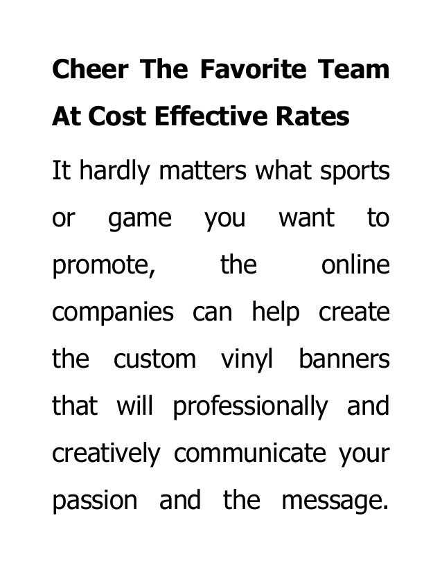 Cheer the favorite team at cost effective rates