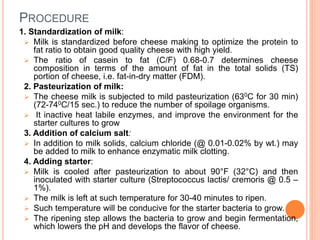 Milk Cheese- preparation, technology, utilization | PPTX
