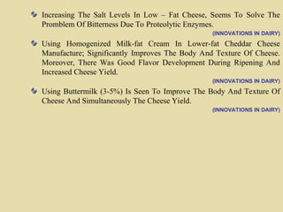 Comprehensive Overview of Cheese Technology and Manufacturing Processes ...