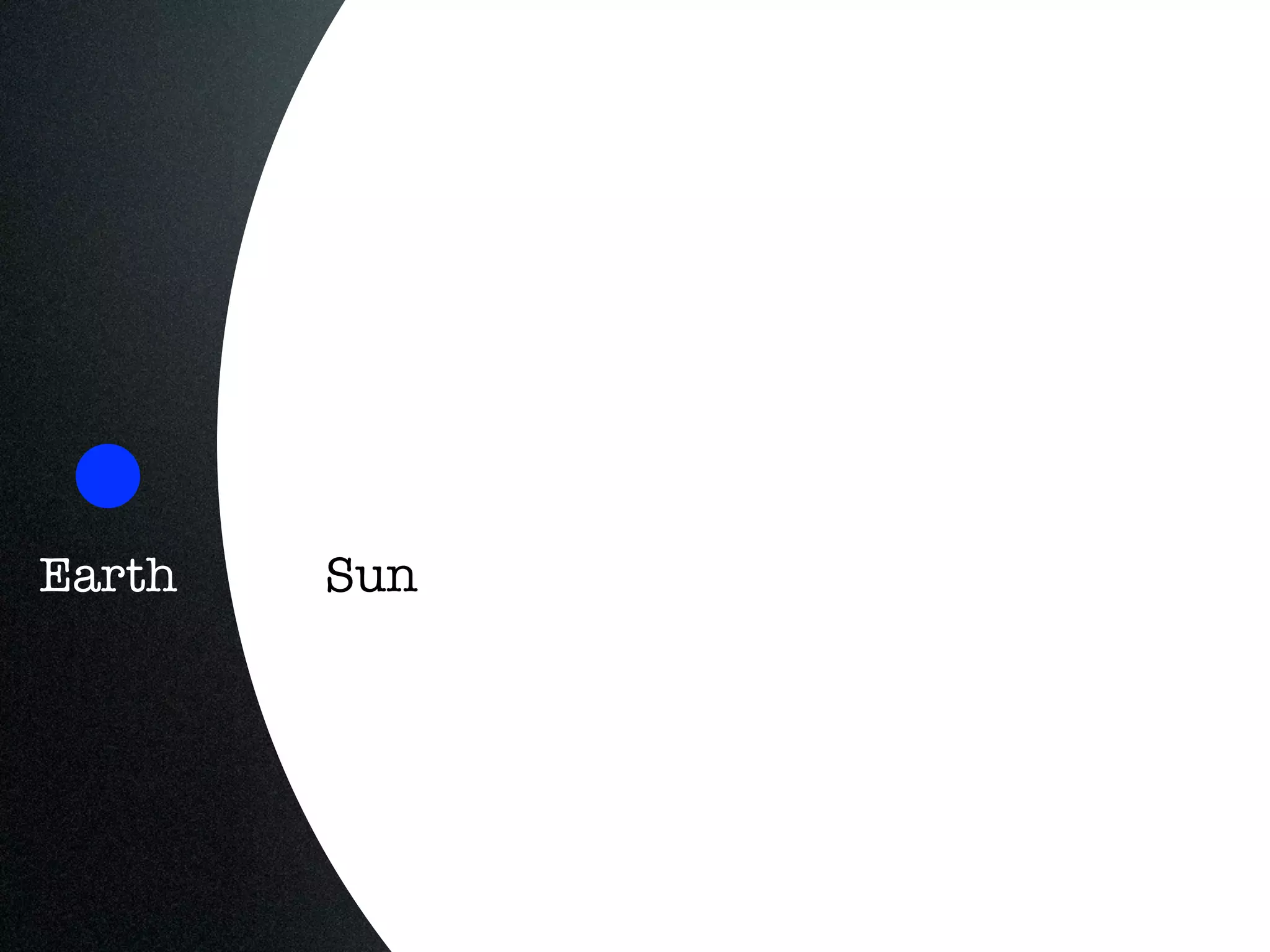 Earth   Sun




              @benhuh
 