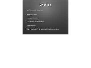 Developing Momentum with Chef | PPT