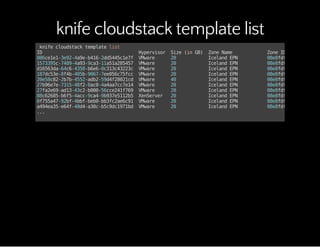 knife cloudstack template list
knifecloudstacktemplatelist
ID Hypervisor Size(inGB) ZoneName ZoneID
086ce1e1-3e92-4a9e-b416-2dd5445c1e7f VMware 20 IcelandEPN 08e8fdf1-f64a-4ab6-b
1573395c-7489-4a93-9ca3-11a51a285457 VMware 20 IcelandEPN 08e8fdf1-f64a-4ab6-b
d16563da-64c6-4358-b6e6-0c313c43223c VMware 20 IcelandEPN 08e8fdf1-f64a-4ab6-b
187dc53e-8f4b-405b-9067-7ee056c75fcc VMware 20 IcelandEPN 08e8fdf1-f64a-4ab6-b
20e58c82-2b7b-4552-adb2-59d4f28021cd VMware 40 IcelandEPN 08e8fdf1-f64a-4ab6-b
27b96e7e-7315-48f2-8ac0-4a4aa7cc7e14 VMware 20 IcelandEPN 08e8fdf1-f64a-4ab6-b
27fa2e69-ad13-43c2-b000-56cce241f769 VMware 20 IcelandEPN 08e8fdf1-f64a-4ab6-b
88c62685-b6f5-4acc-9ca4-9b937e5112b5 XenServer 20 IcelandEPN 08e8fdf1-f64a-4ab6-b
0f755a47-92bf-4bbf-beb0-bb3fc2ae6c91 VMware 20 IcelandEPN 08e8fdf1-f64a-4ab6-b
a494ea35-e64f-40d4-a30c-b5c9dc1971bd VMware 20 IcelandEPN 08e8fdf1-f64a-4ab6-b
...
 