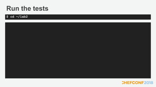 Run the tests
$ cd ~/lab2
 
