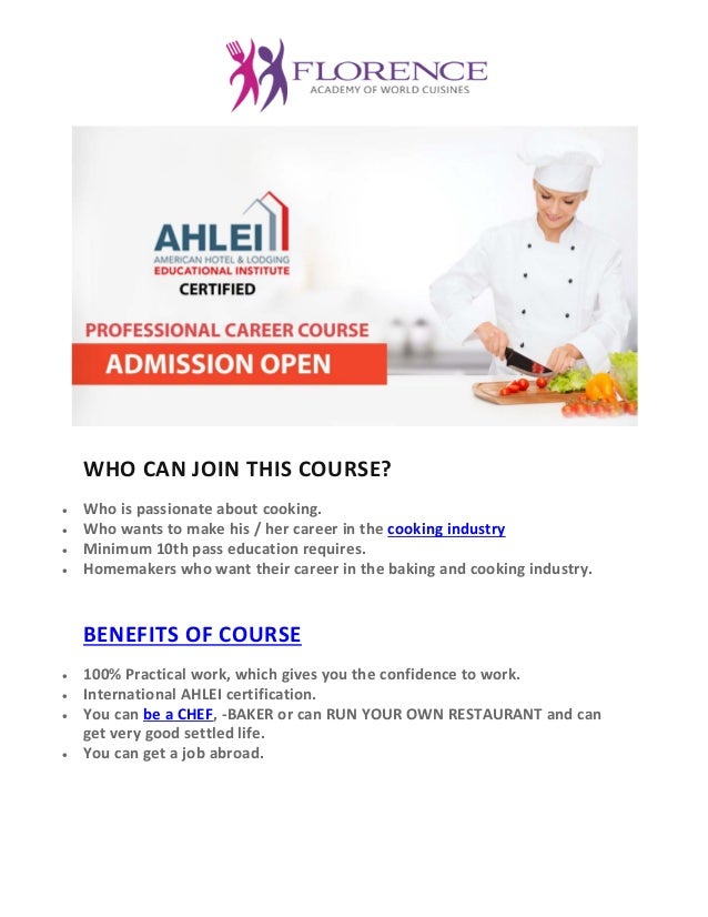 Hotel management course in Ahmedabad Advanced Chef Courses in