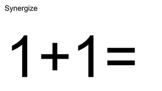 Synergize
Digital Bag Tag
1+1=
 