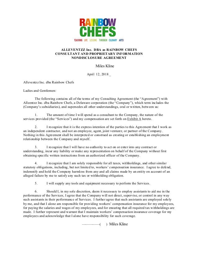 Personal Chef Contract Template Personal Chef Contract Template