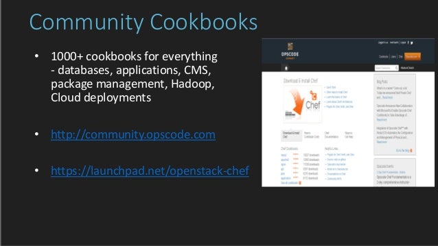 Chef for openstack