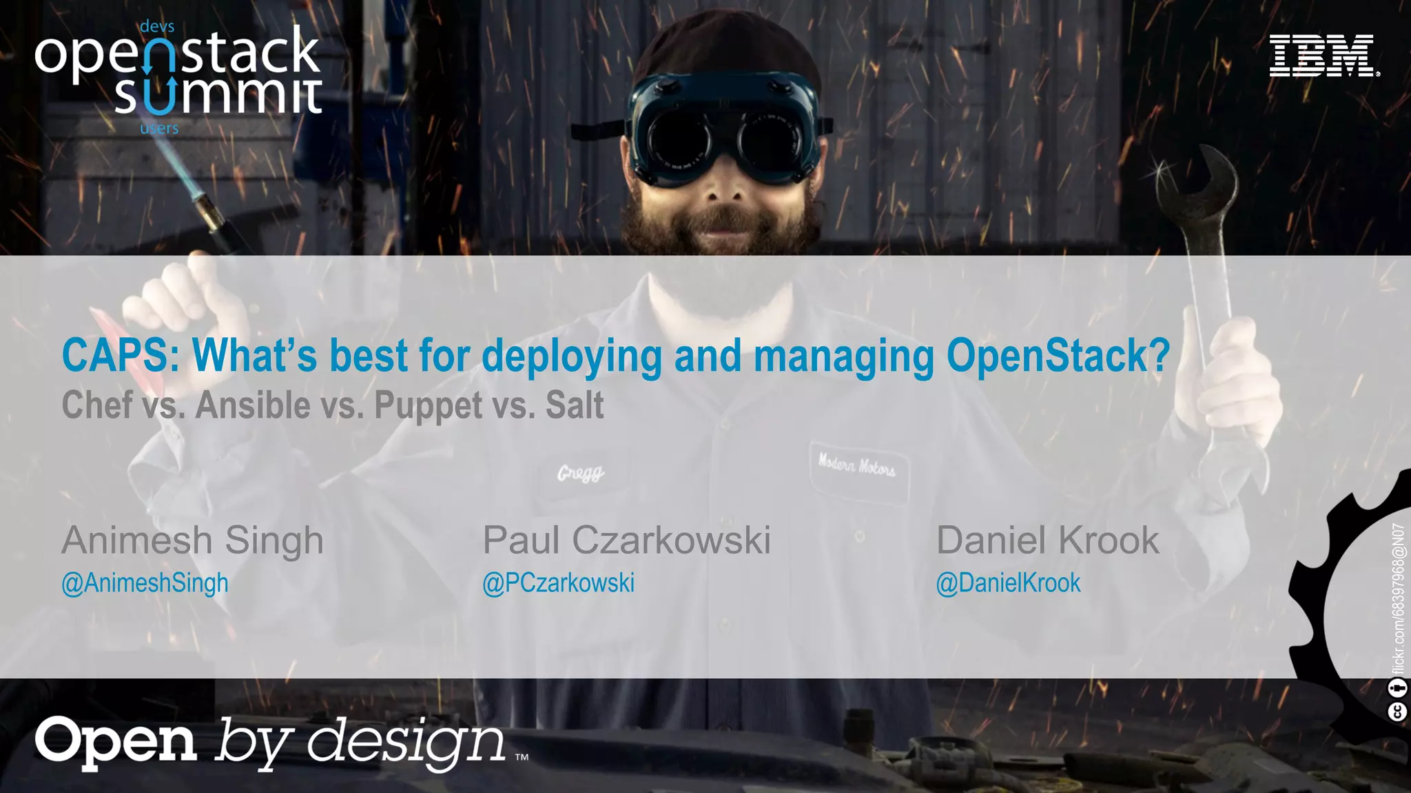 CAPS What's best for deploying and managing OpenStack? Chef vs