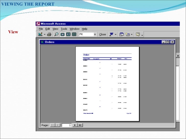 Ms Access ppt