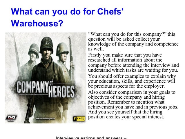 warehouse interview questions and answers