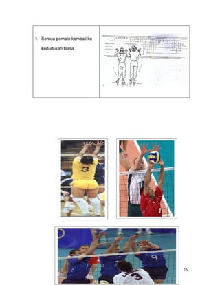 1. Semua pemain kembali ke

  kedudukan biasa.




                             76
 