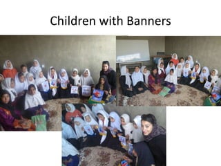 Children with Banners
 