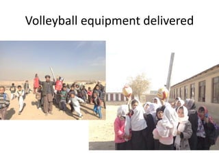 Volleyball equipment delivered
 