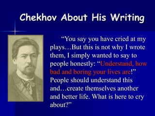 Chekhov Script Chekhov and The Lottery Ticket.ppt