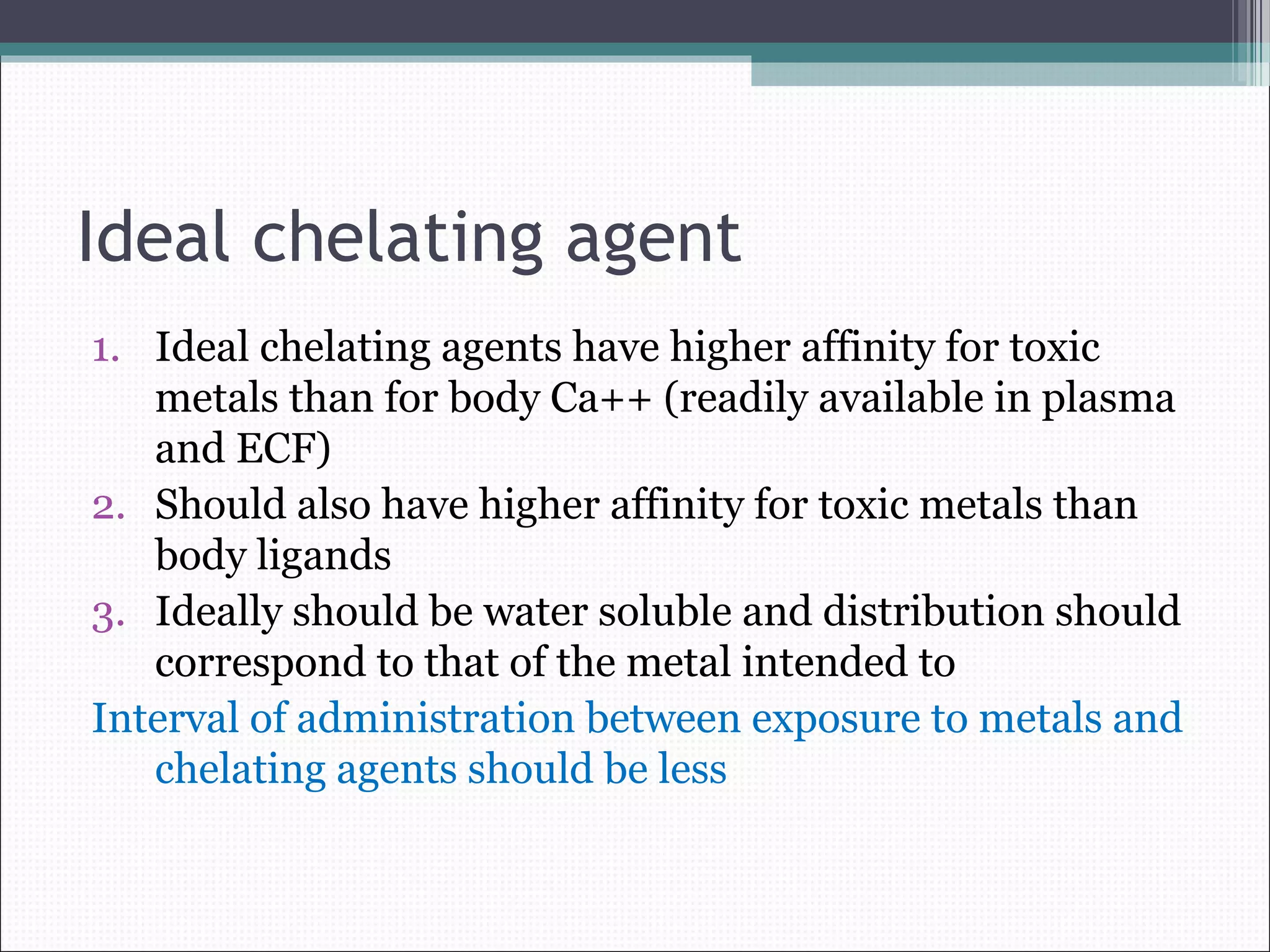 Chelating agent - drdhriti | PPT