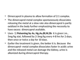 Dimercaprol Synthesis Comprehensive Overview of Chelating Agents in Heavy Metal Poisoning ...