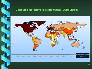 Consumo de energía alimentaria (2008-2010) Calorías per capita diarias 