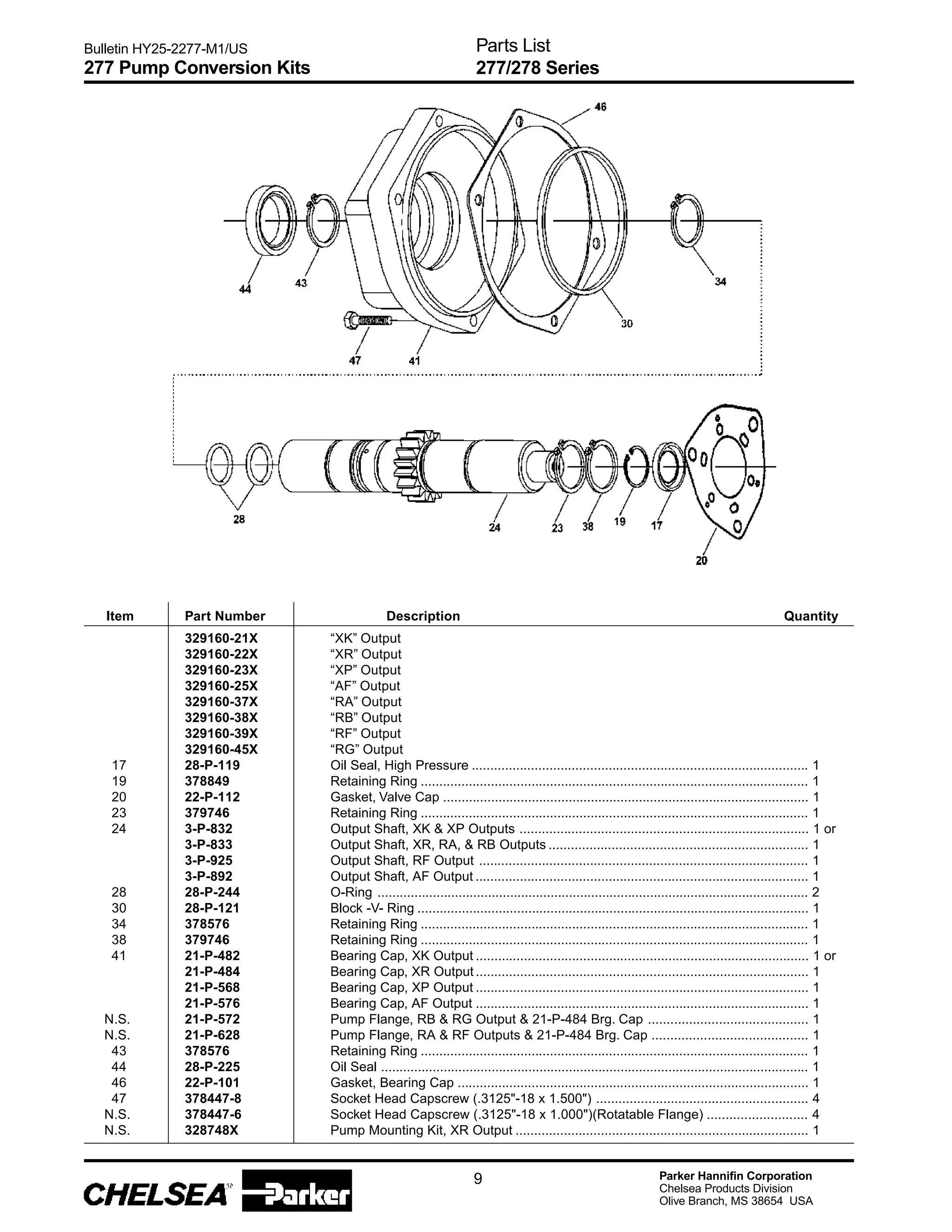 Chelsea 277-parts-manual | PDF | Auto Type | Automotive