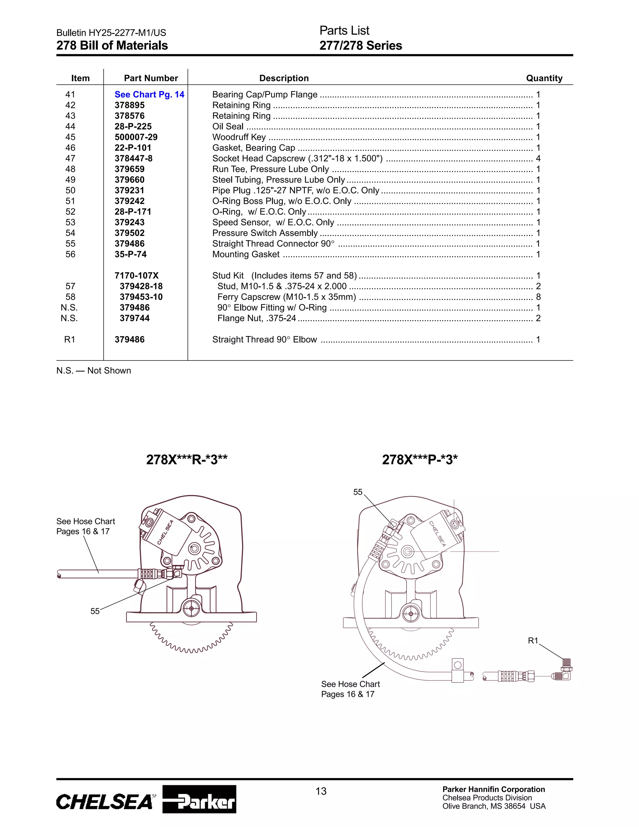 Chelsea 277partsmanual PDF