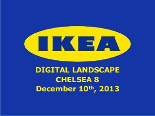 DIGITAL LANDSCAPE
CHELSEA 8
December 10th, 2013

 