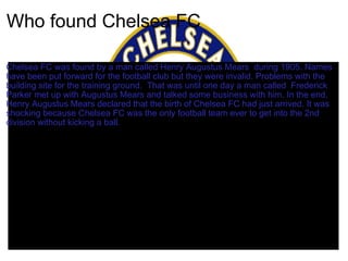 Chelsea fc | PPT