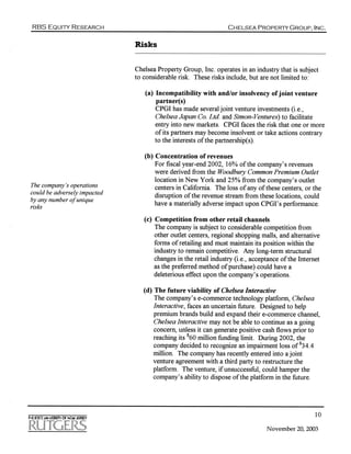 Chelsea Property Group (Reit)