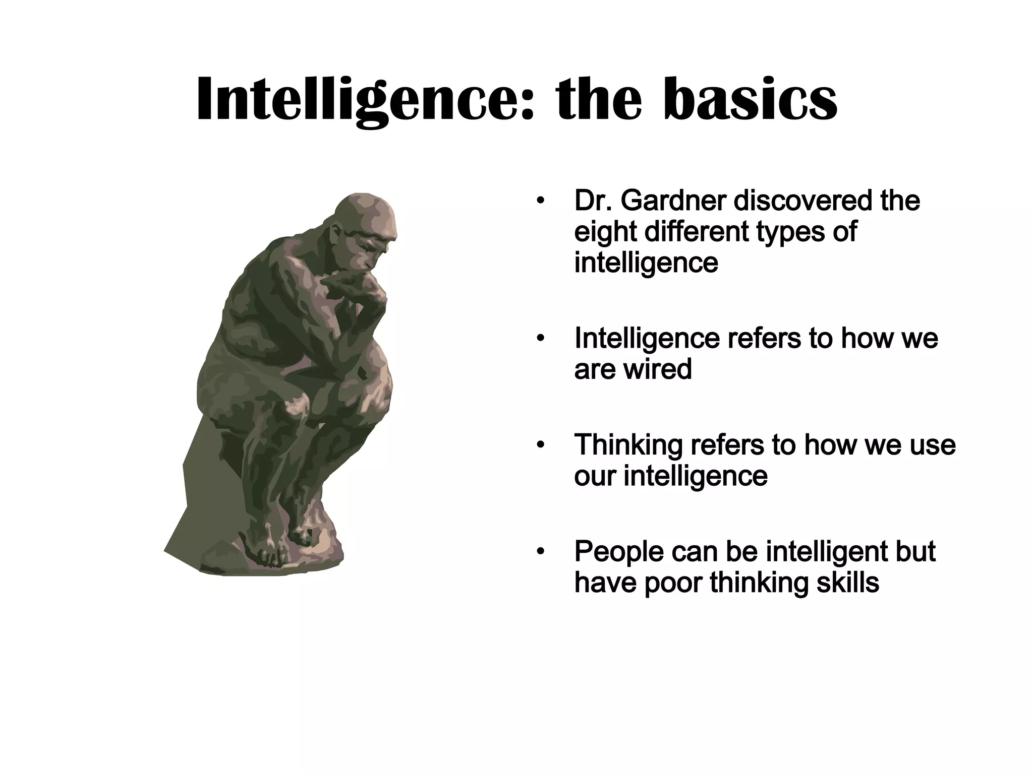 Intelligence Power Point | PPT