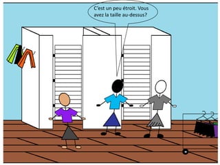 C’est un peu étroit. Vous avez la taille au-dessus?