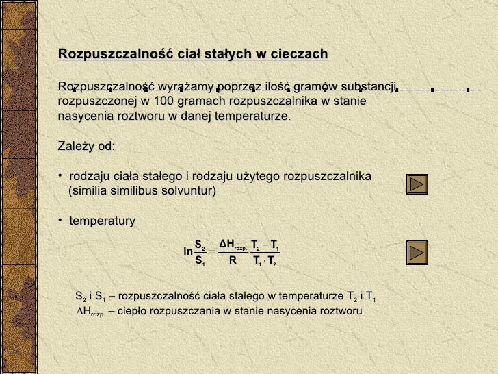 Sprawdzian Chemia Klasa 8 Rozpuszczalność Rozpuszczalność ciał stałych w wodzie.