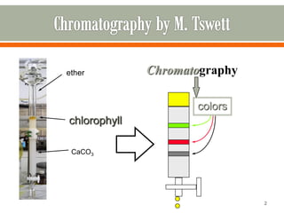 2
ether
CaCO3
chlorophyll
Chromatography
colors
 