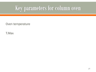 Oven temperature
T.Max
21
 