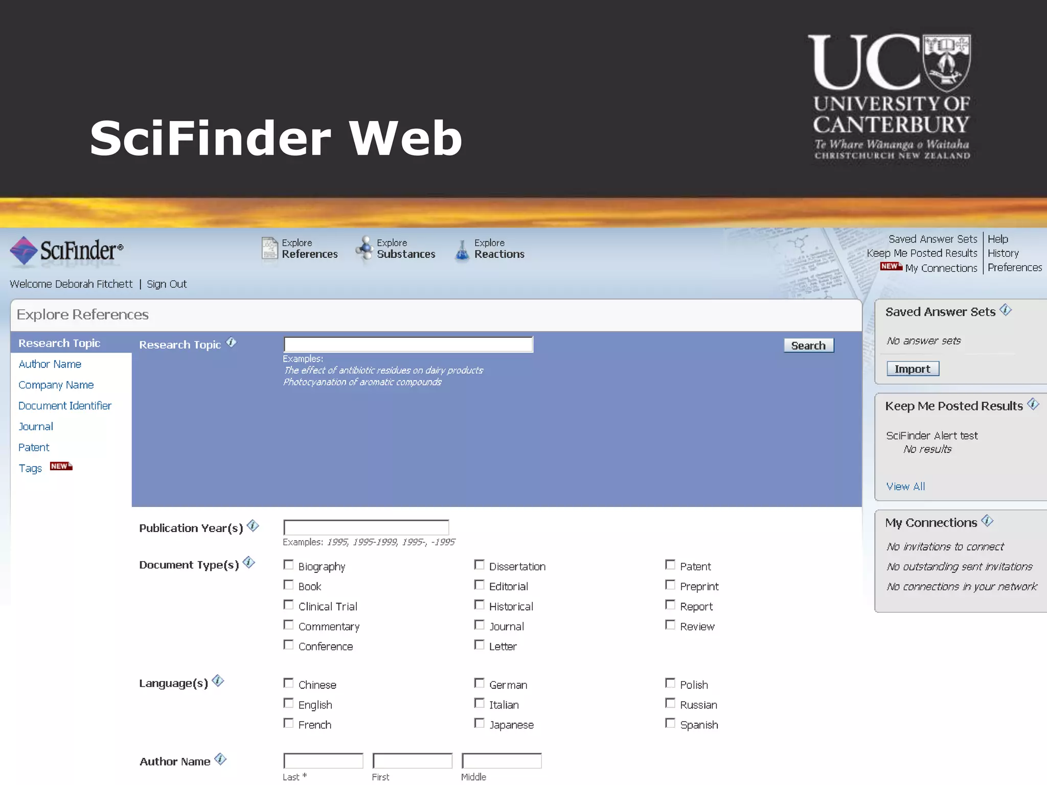 SciFinder Web