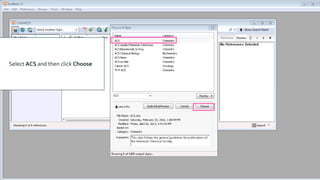 Select ACS and then click Choose
 
