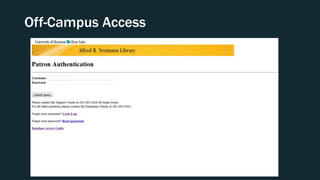 Off-Campus Access
 