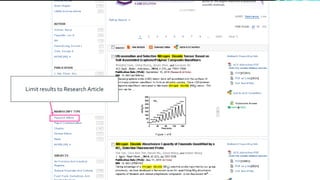 Limit results to Research Article
 