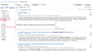 If desired, select Language to narrow results to English
 