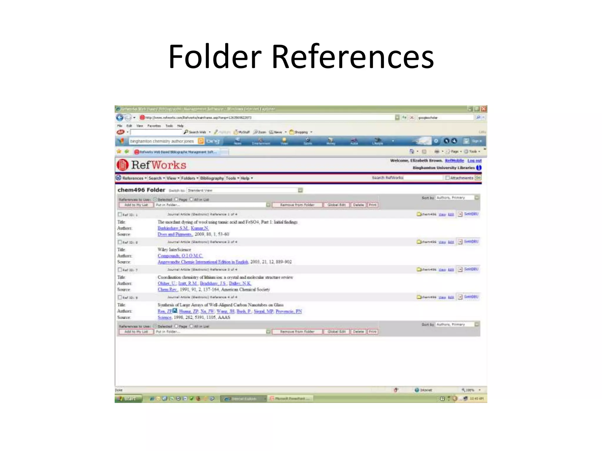 Folder References
