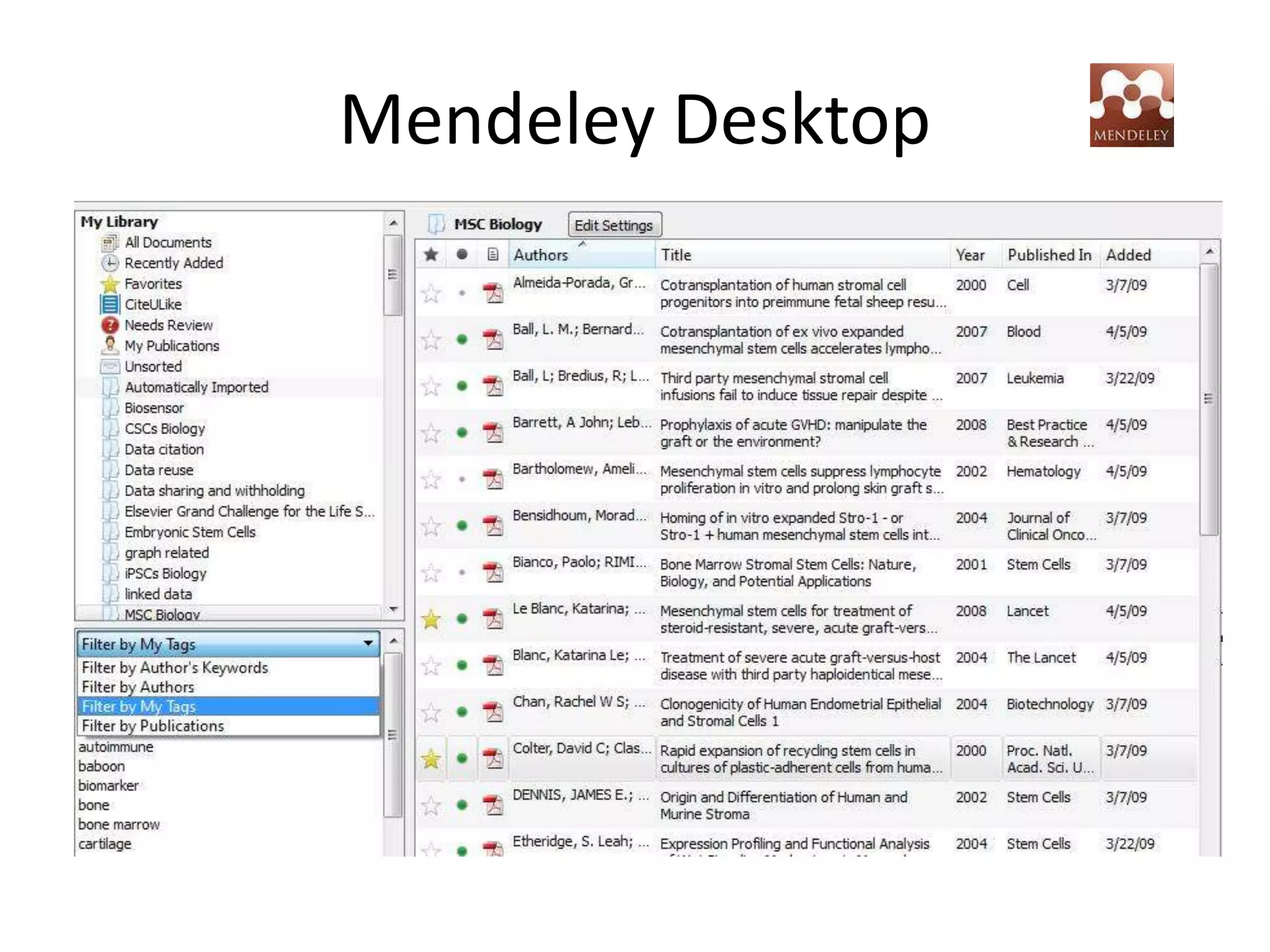 Mendeley Desktop