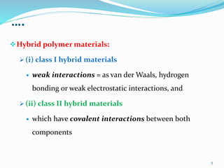 Chem7147 course seminar on inorganic and hybrid polymers | PPTX