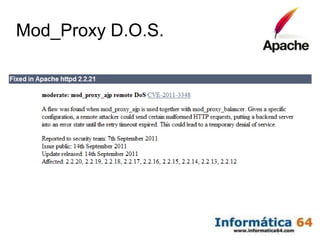 Mod_Proxy D.O.S.
 