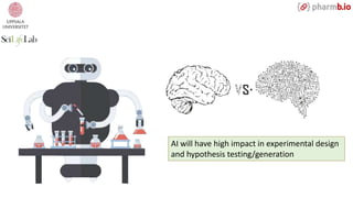 AI will have high impact in experimental design
and hypothesis testing/generation
 